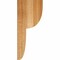 Ekena Millwork Crestline Rough Sawn Corbel, Western Red Cedar, 6"W x 6"D x 14"H COR06X06X14CRE00RWR - alternate 2